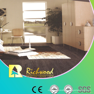 Plancher stratifié de U-Grooved de Hickory de relief de 8.3mm E0 HDF